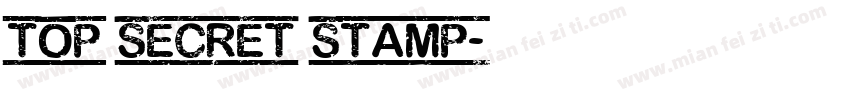 Top Secret Stamp字体转换